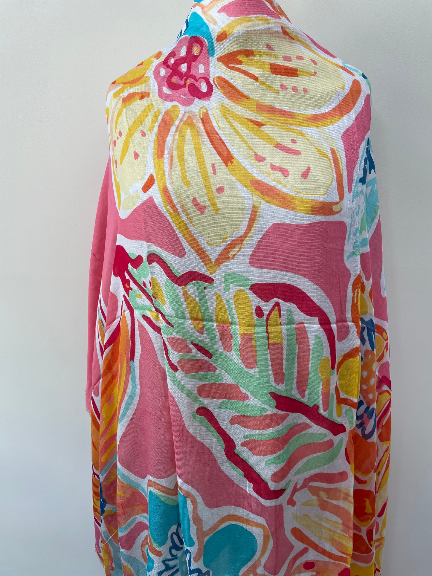 Spring Large Tropical Scarf