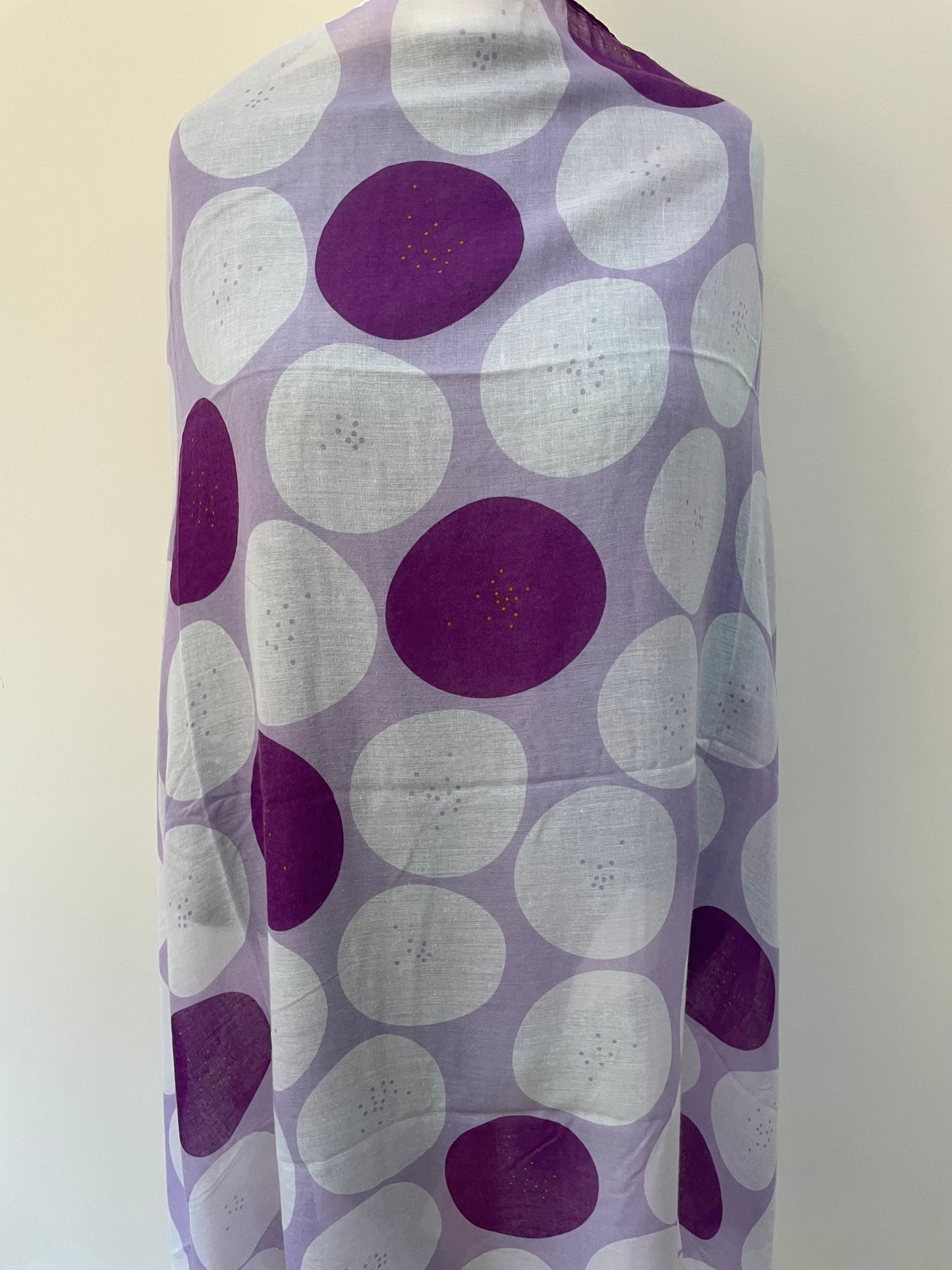 Summer Purple Circles Scarf