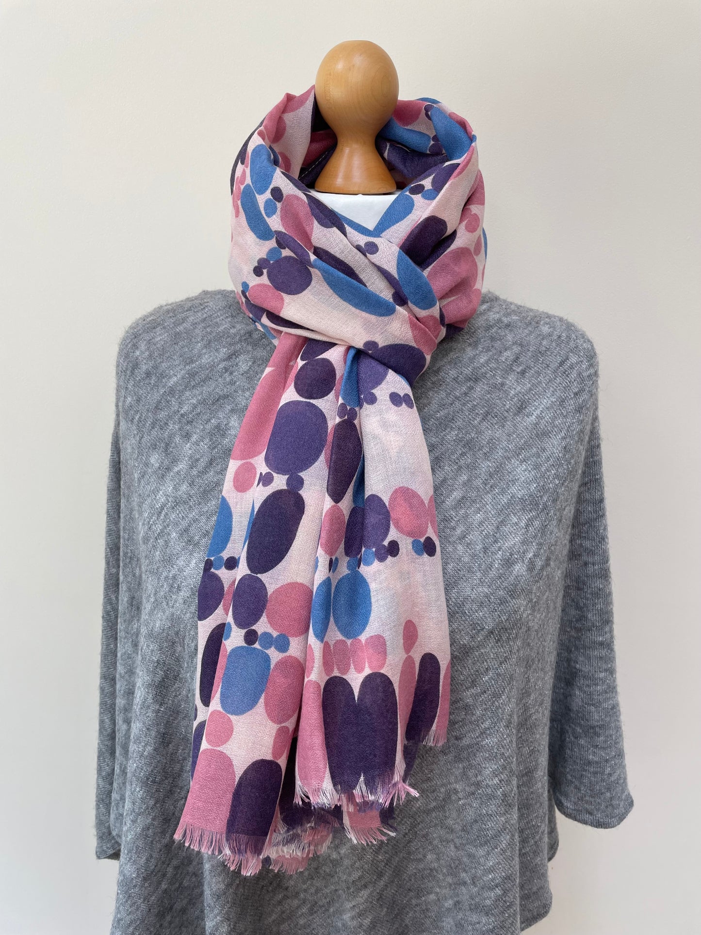 Summer Lilac Dots Scarf