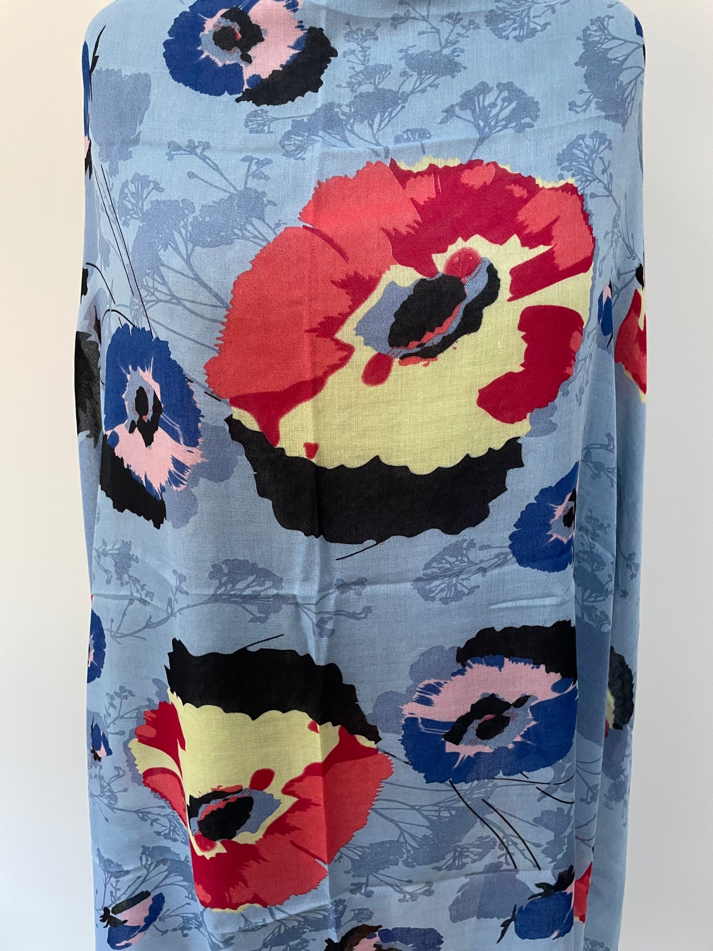 SALE Blue Floral Scarf