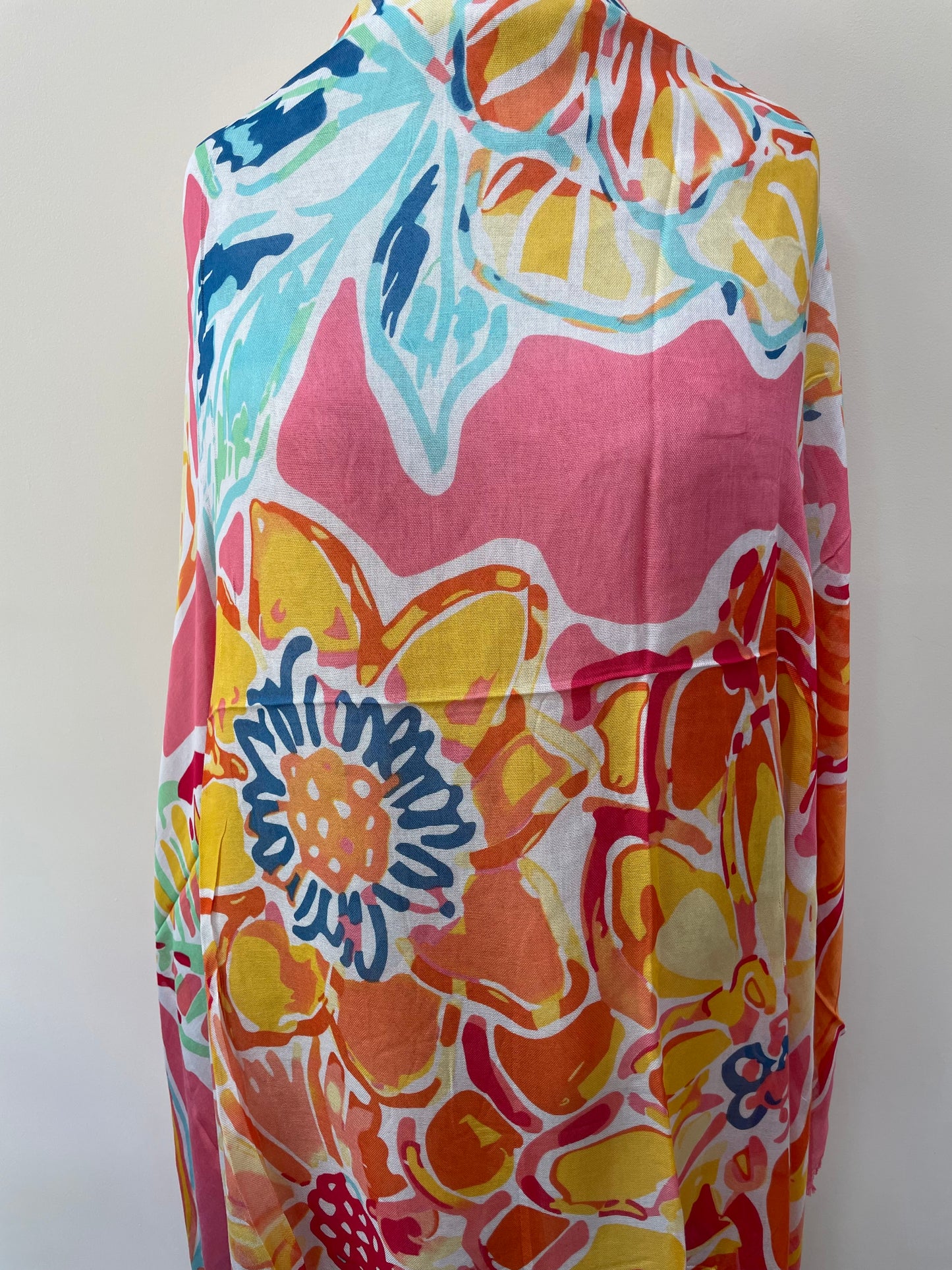 Spring Large Tropical Scarf