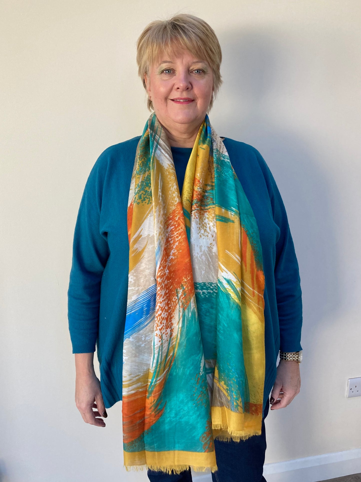 Autumn Brushed Feathers Scarf