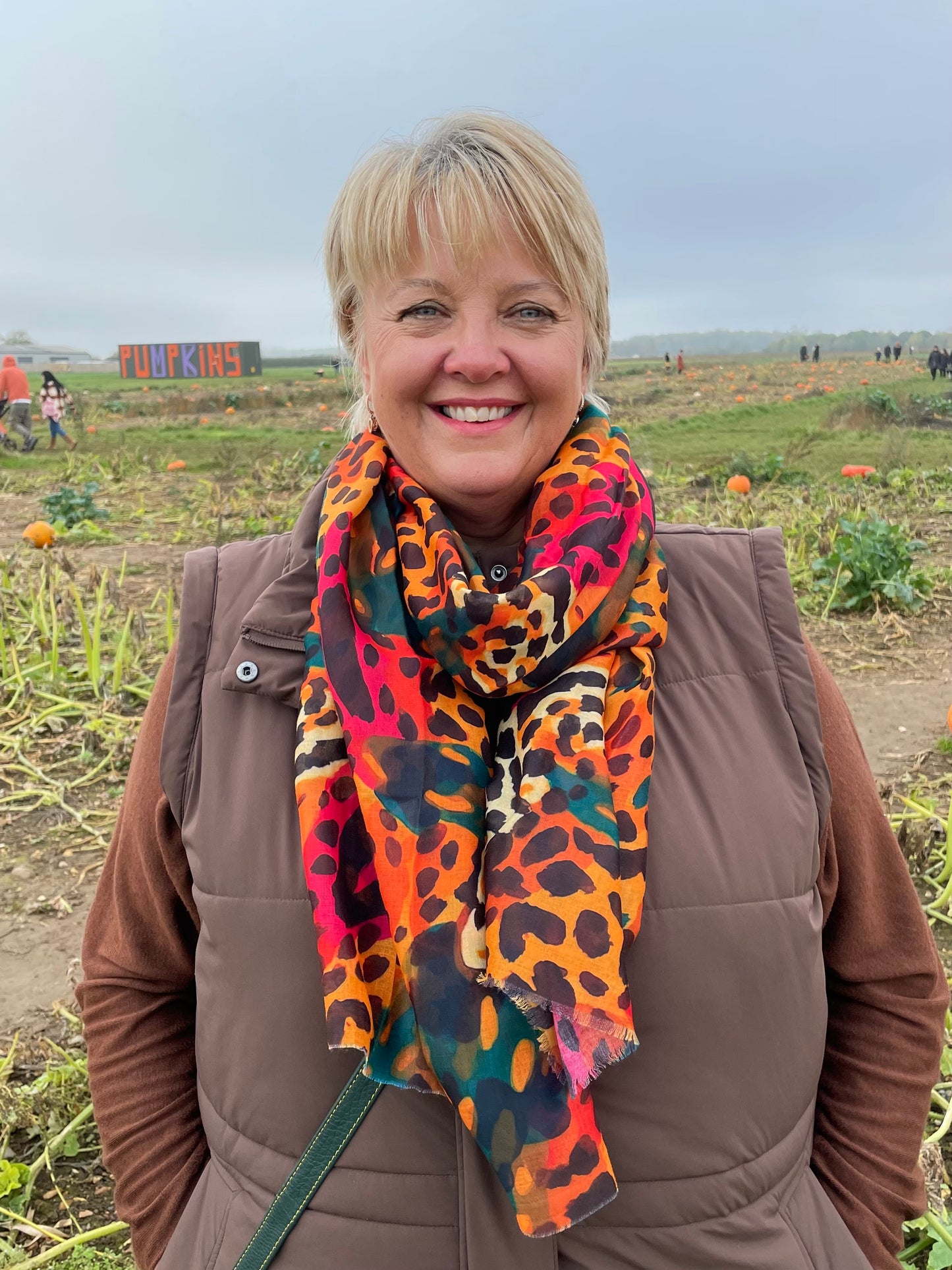 Autumn Cheetah Print Scarf