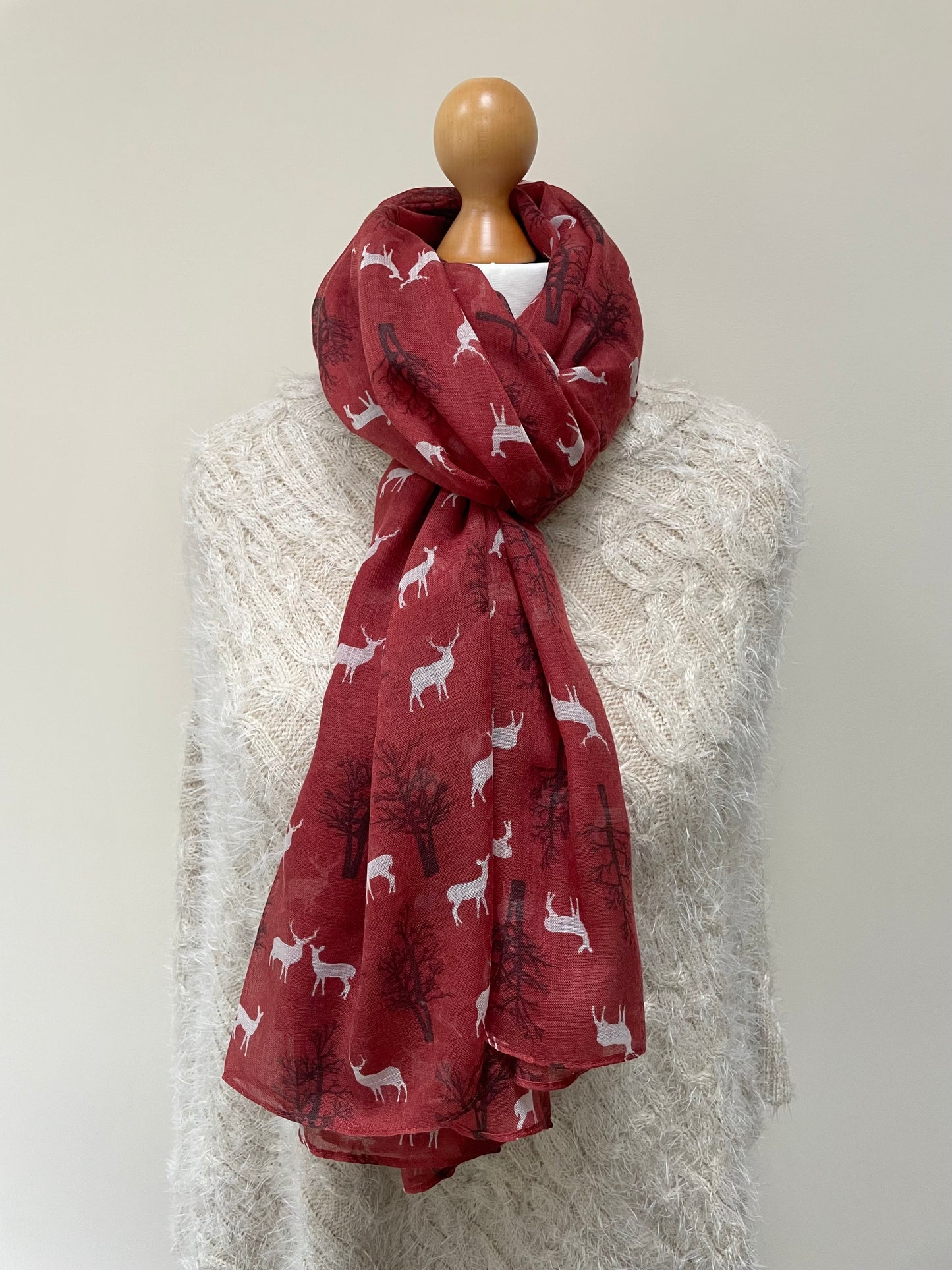 SALE Autumn Deer Scarf
