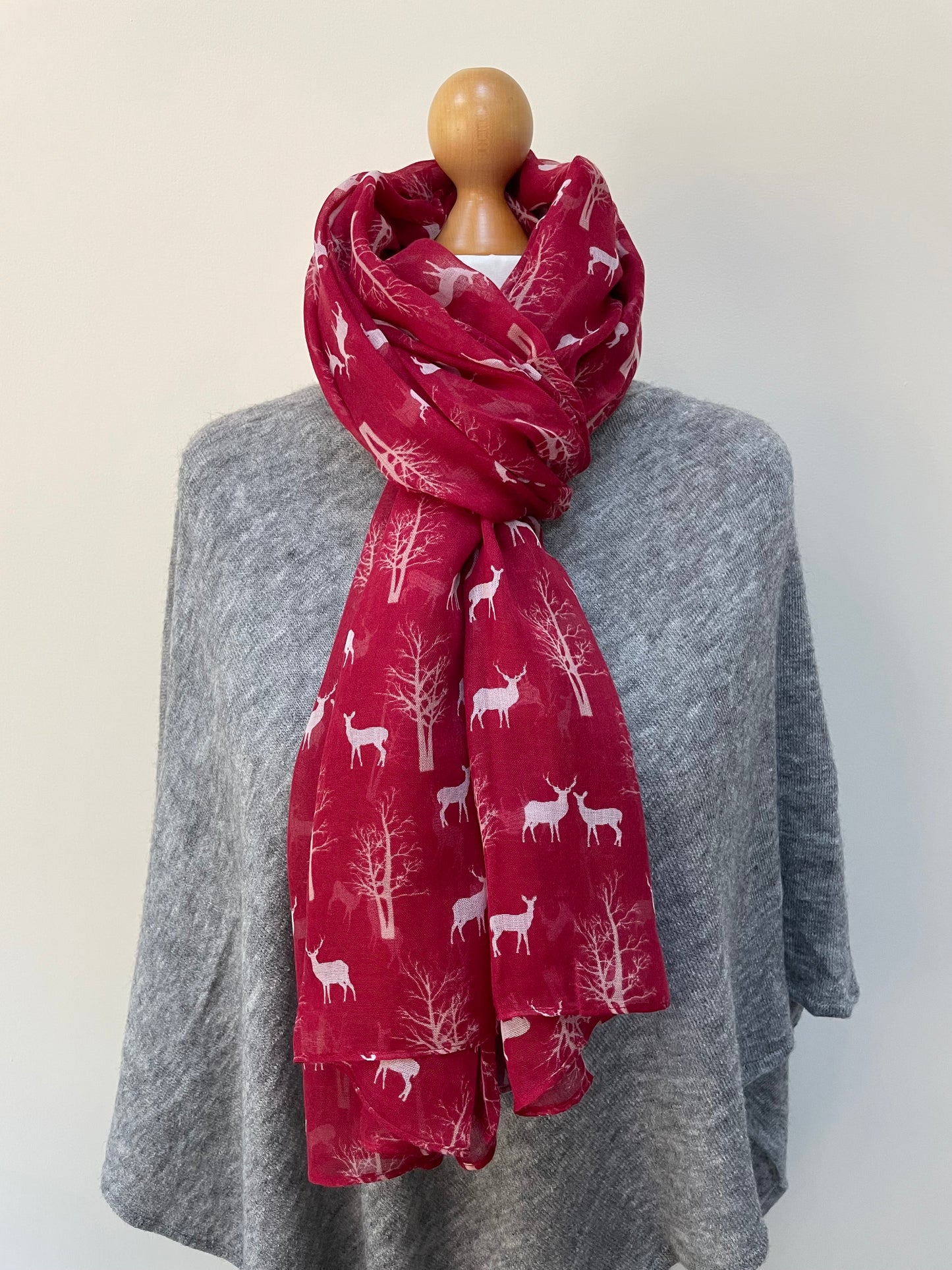 Summer and Winter Deer Scarf