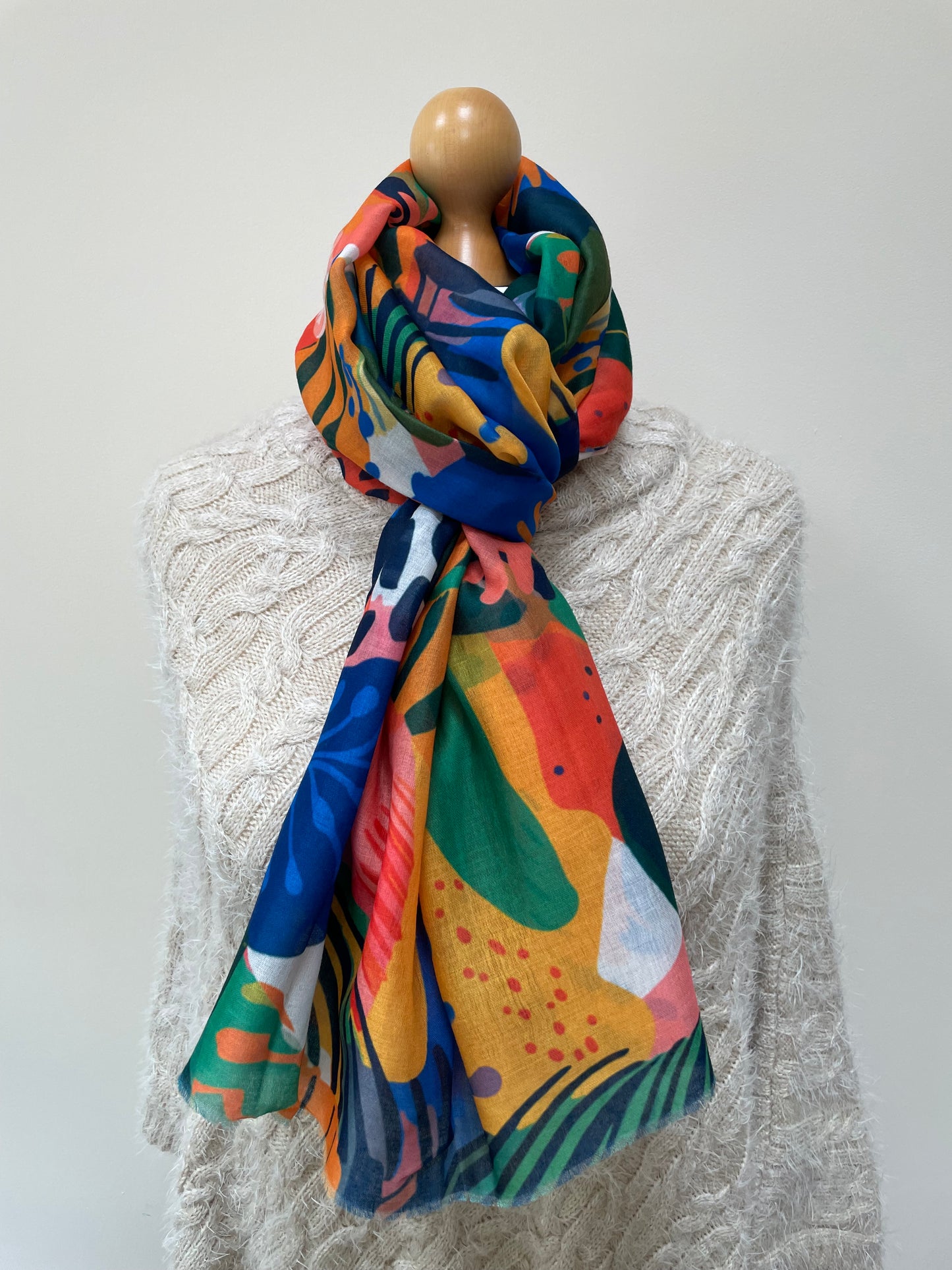 Colourful Leaves Scarf