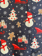 Load image into Gallery viewer, Navy Christmas Scarf
