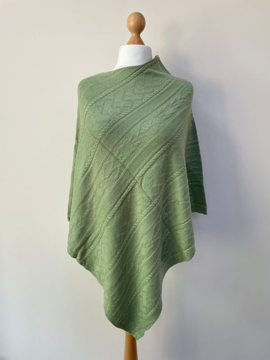 Autumn Green Poncho