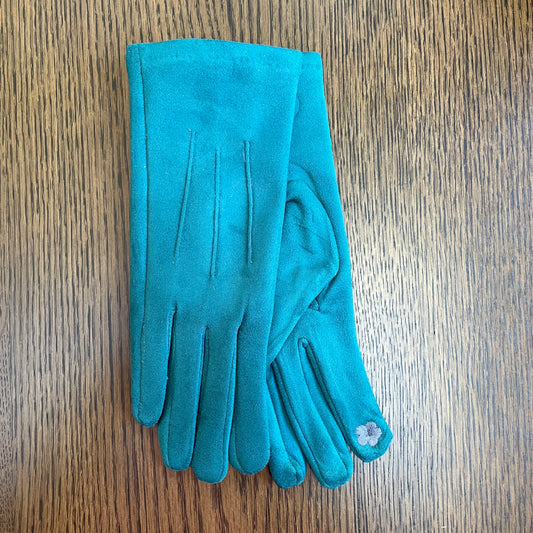 Autumn Teal Gloves