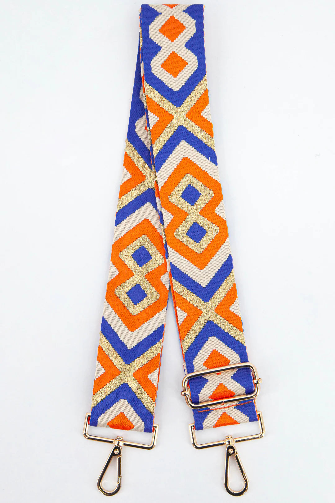 Orange and Blue Bag Strap