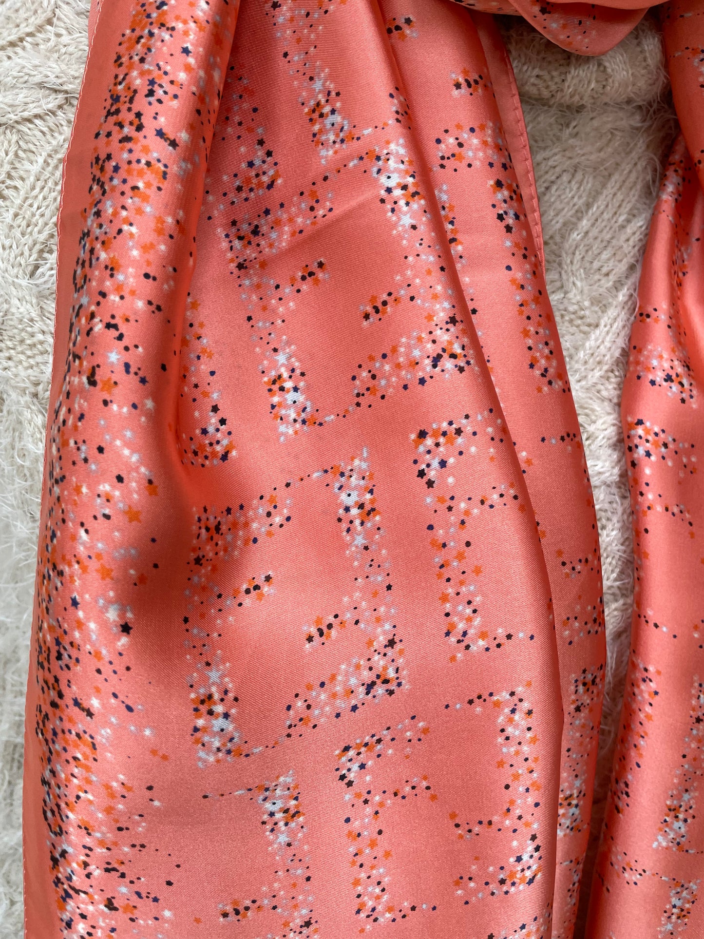 Spring Starry Silk Scarf