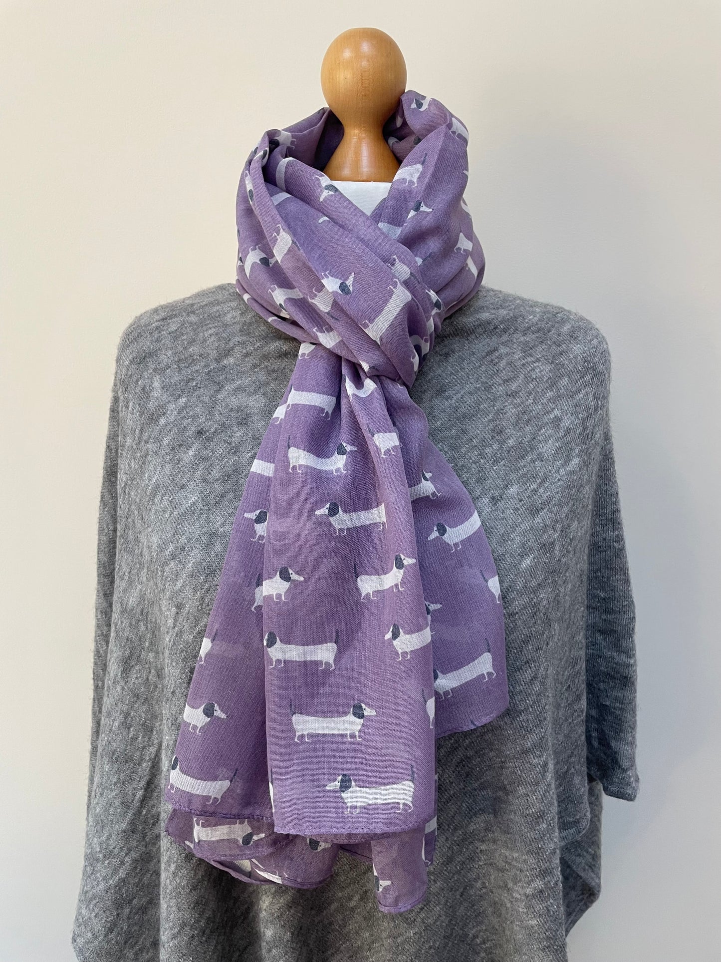 Summer Purple Dogs Scarf