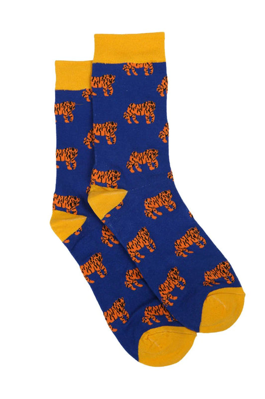 Mens Tiger Bamboo Socks