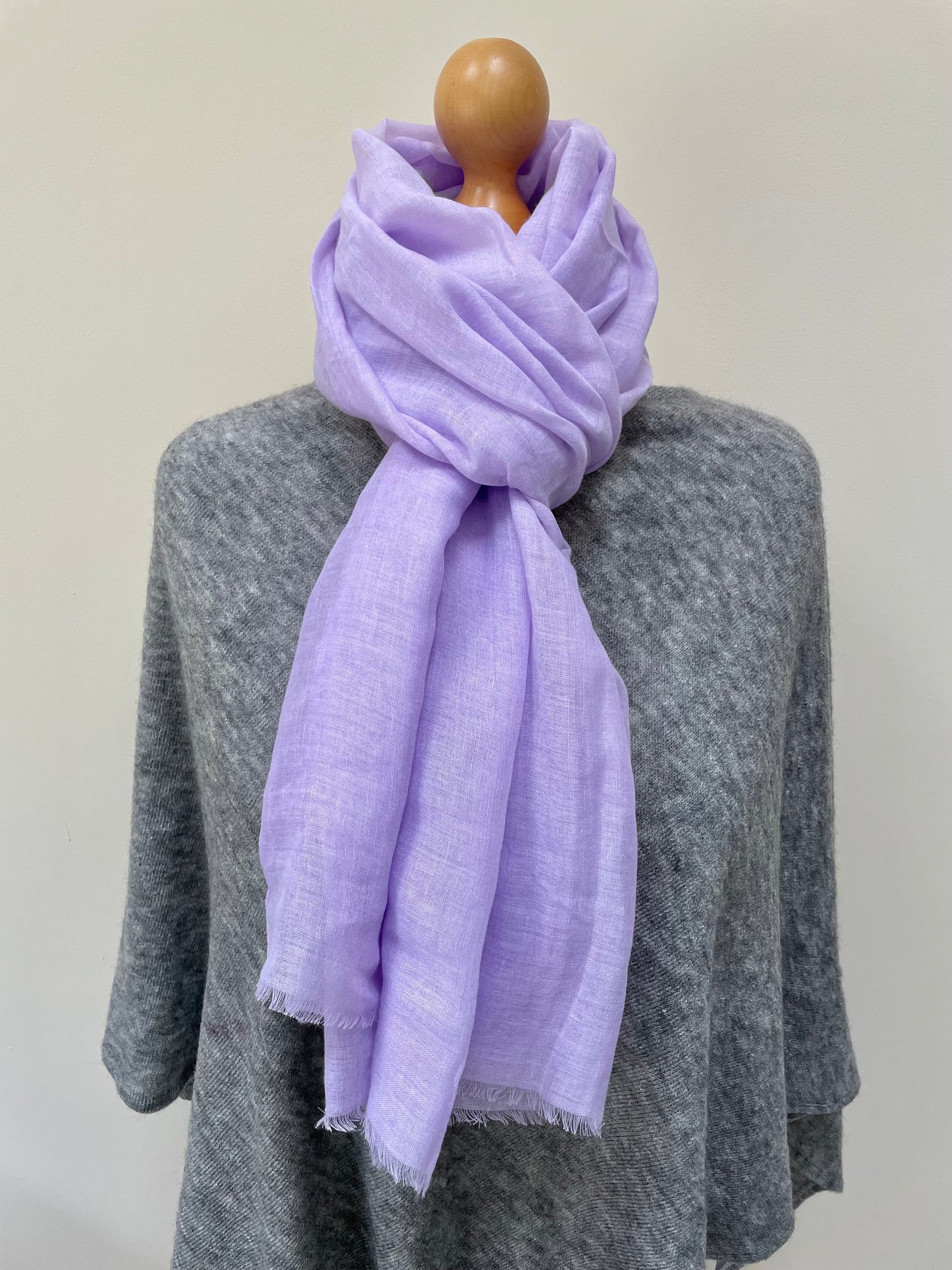 Summer Lilac Plain Scarf