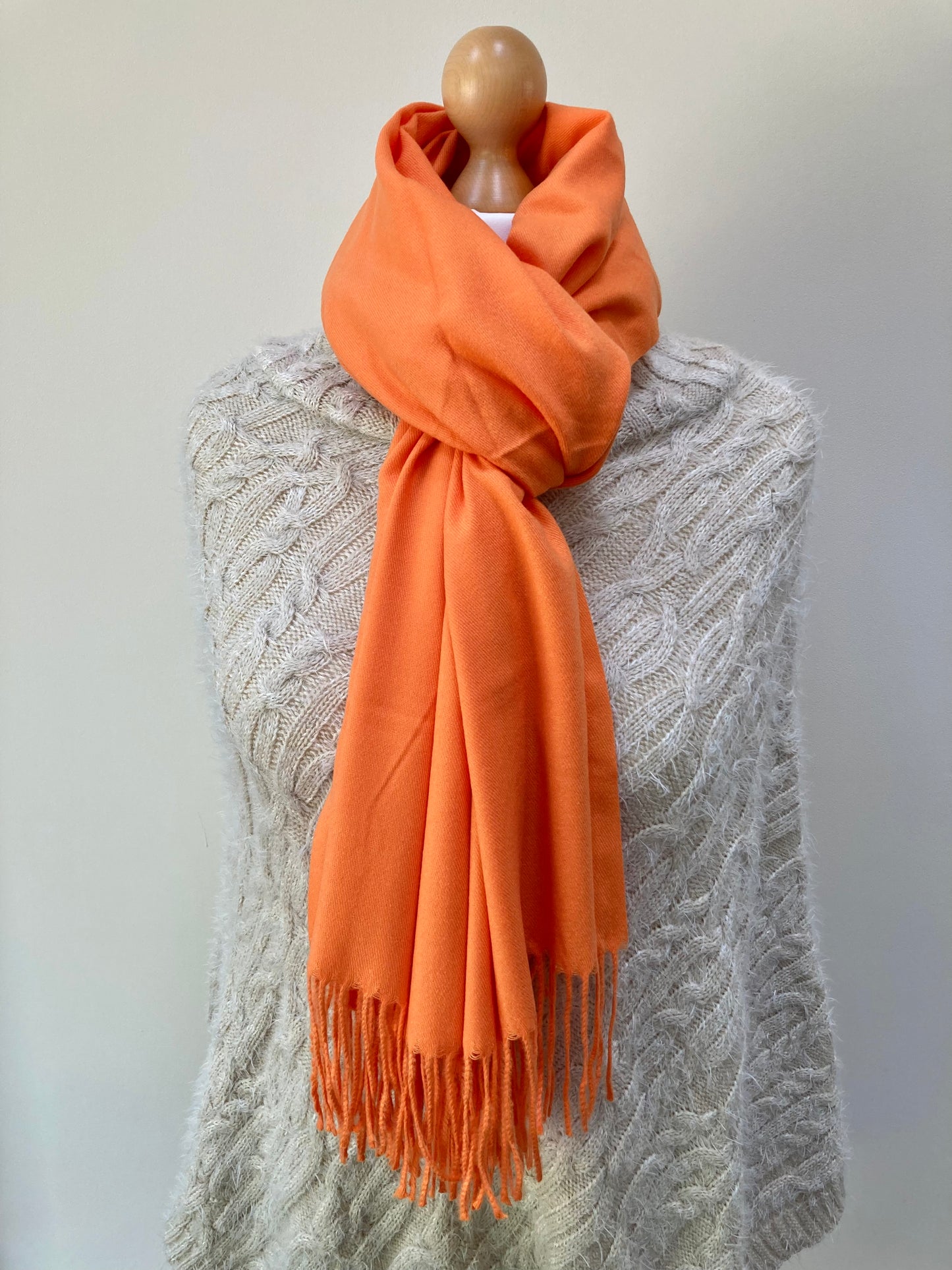 Spring Tangerine Pashmina