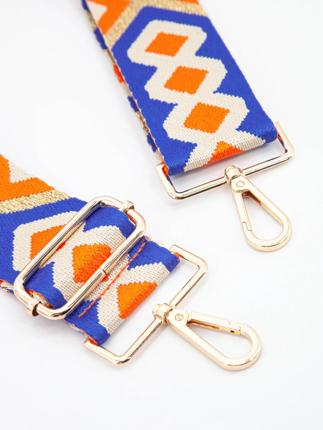 Orange and Blue Bag Strap