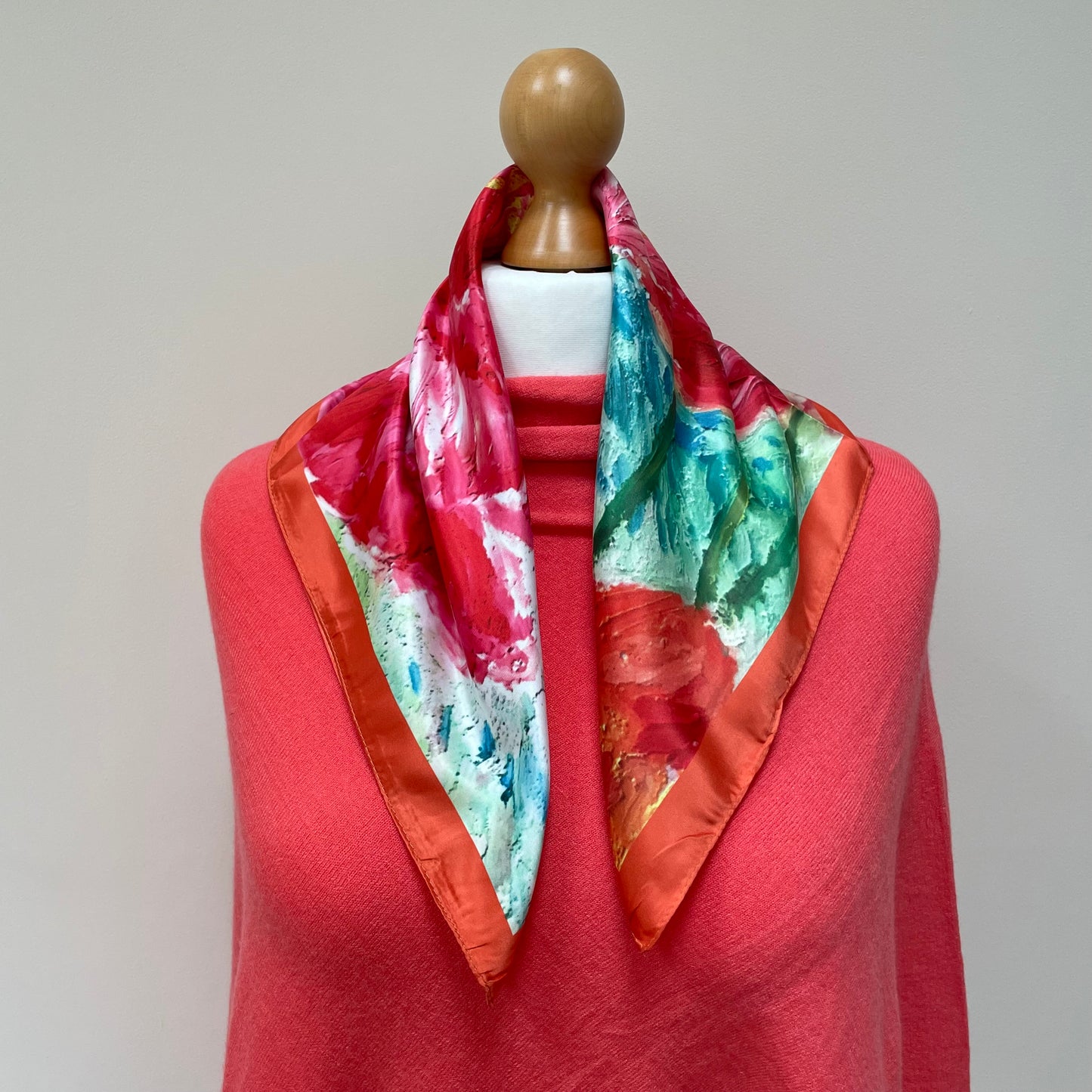 Spring Poppies Square Scarf