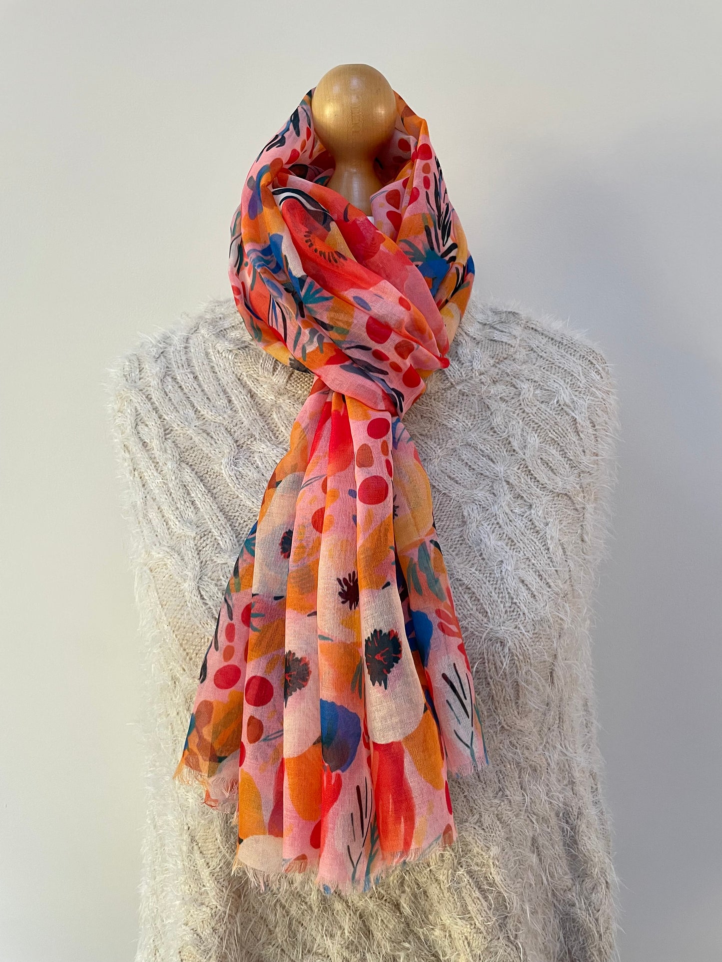 Spring Floral Scarf