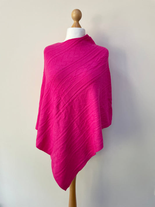 Summer and Winter Pink Poncho