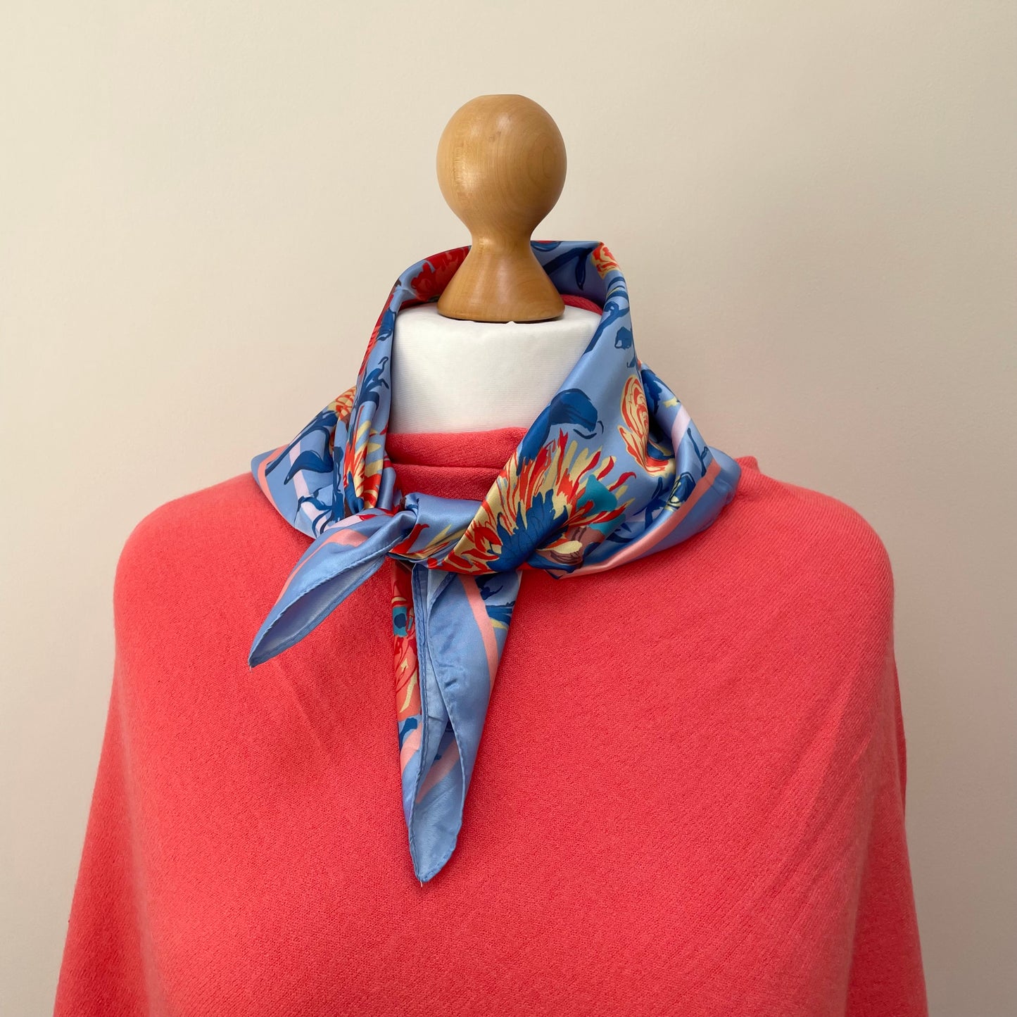 Spring Chrysanthemum Square Scarf