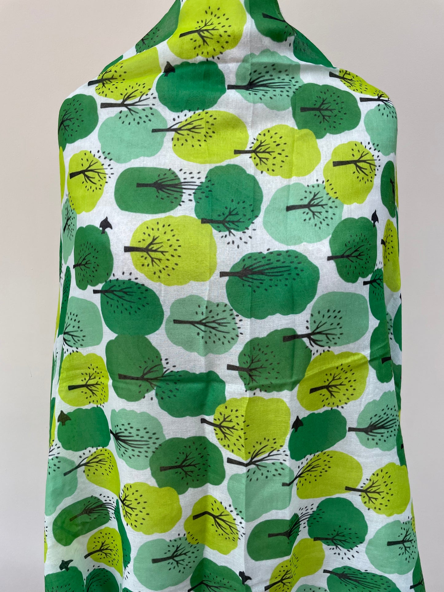 Spring and Autumn Green Tree Scarf