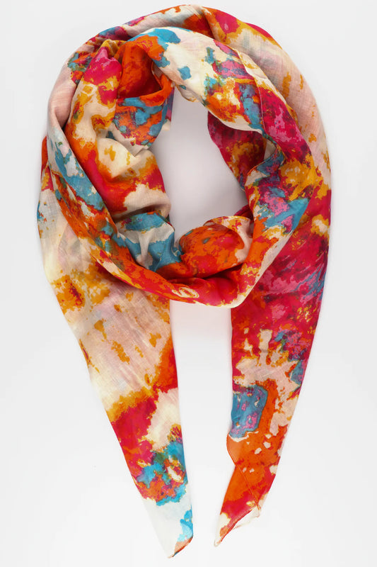 Watercolour Cotton Scarf