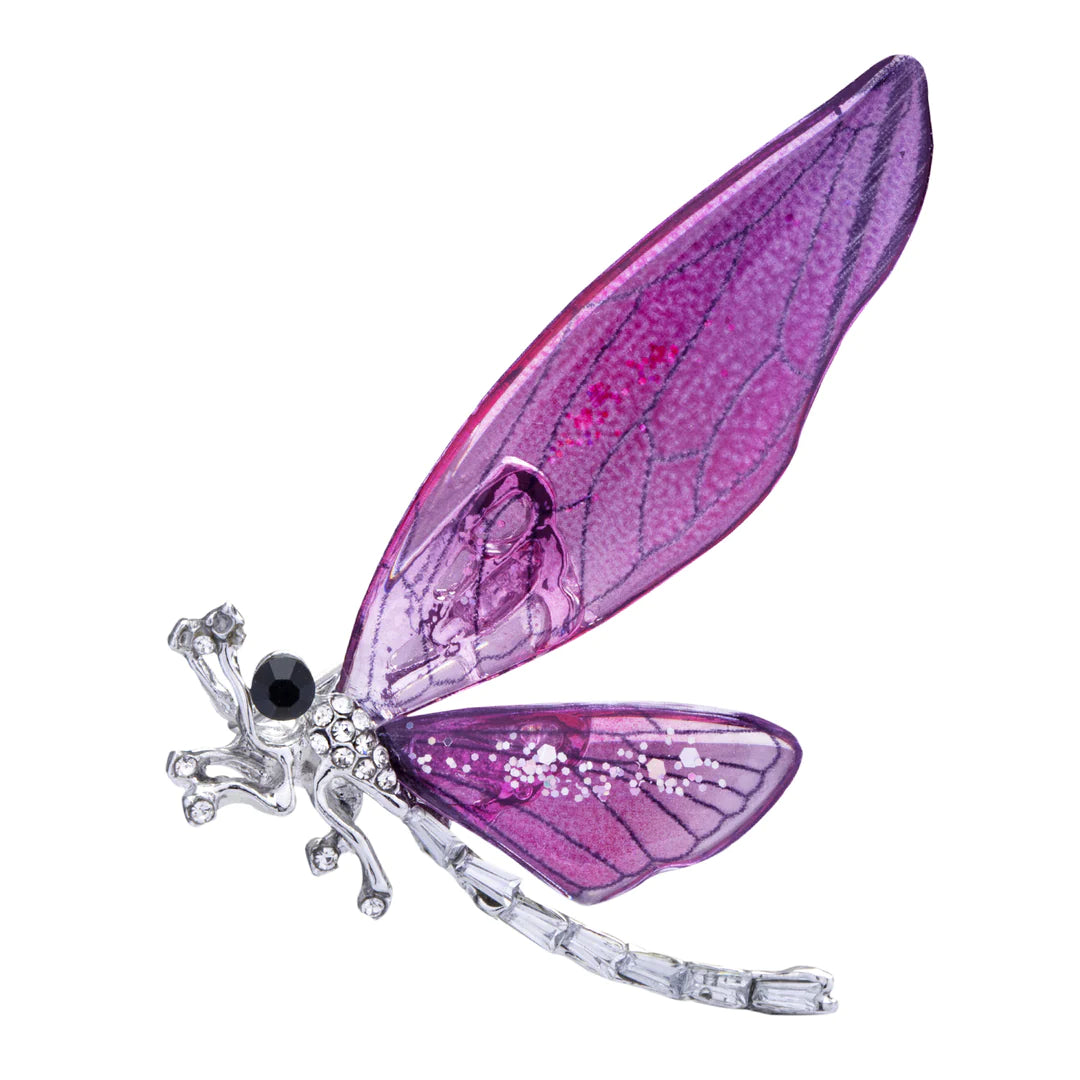 Pink Dragonfly Brooch