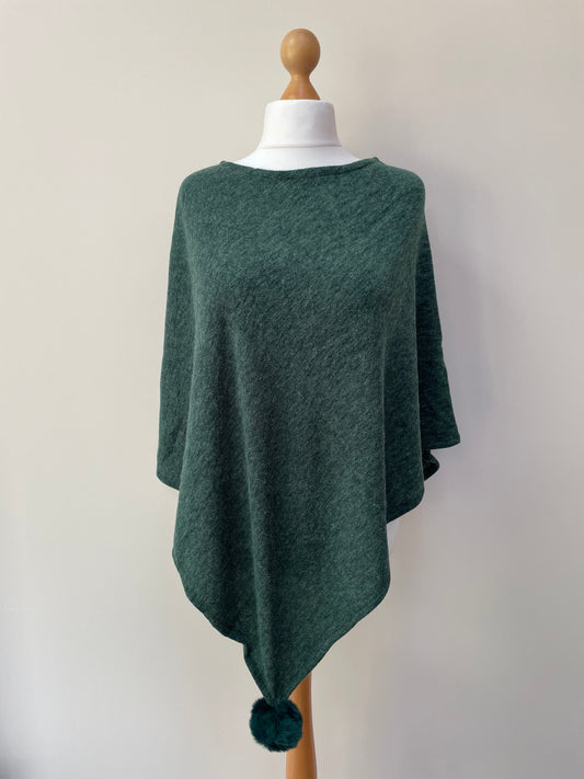 Winter Green Poncho