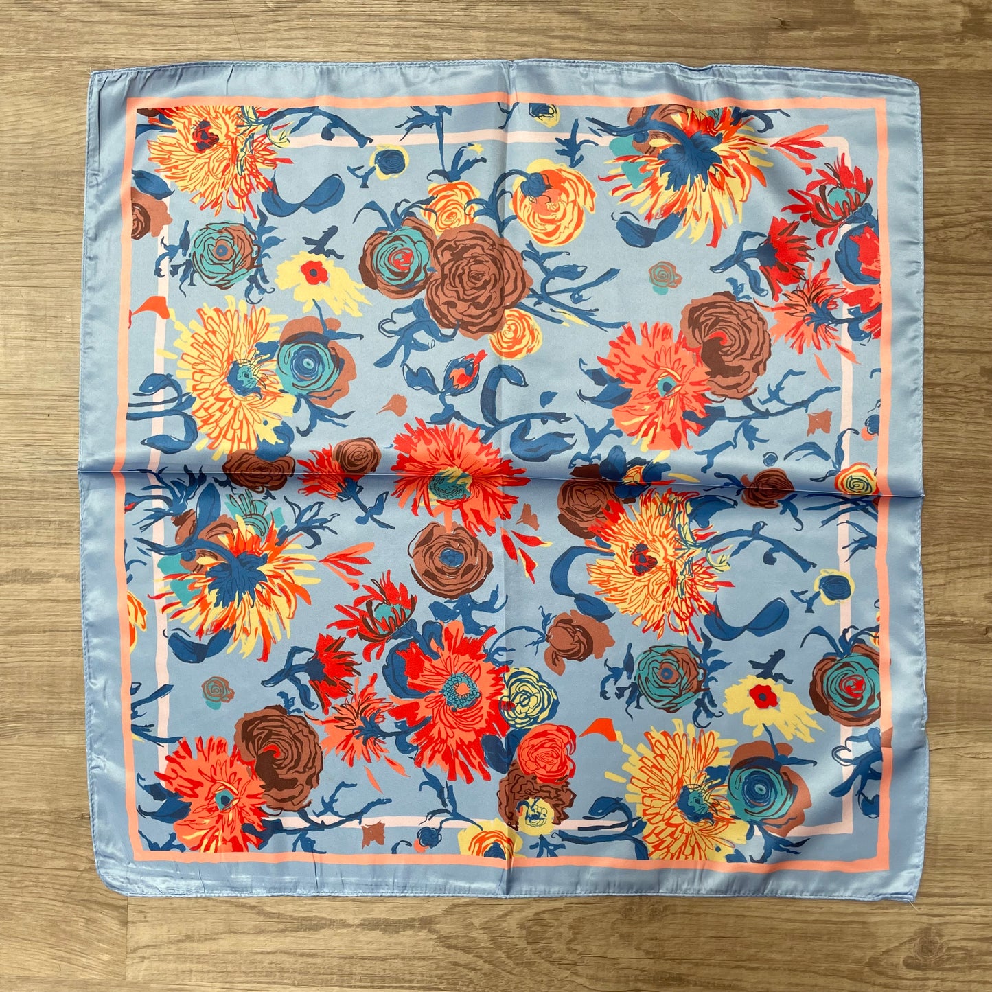 Spring Chrysanthemum Square Scarf