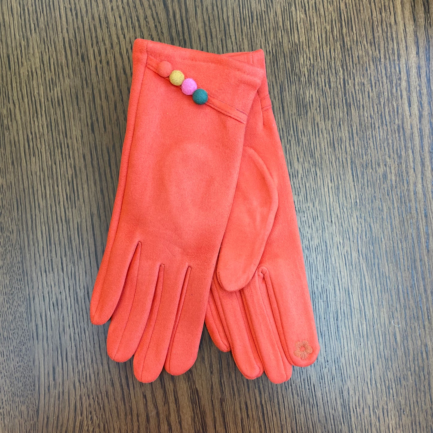 Spring and Autumn Orange Gloves