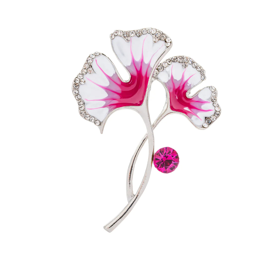 Pink Flower Brooch