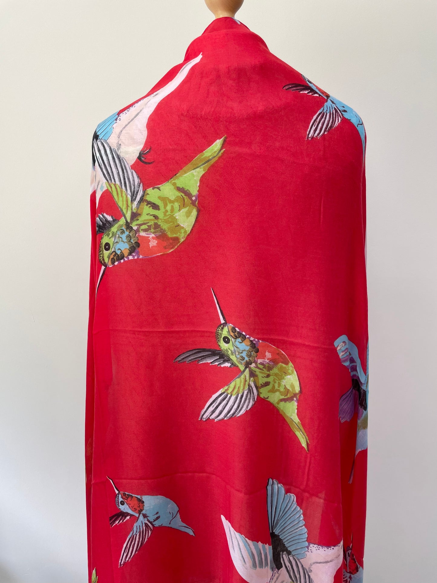 Red Hummingbird Scarf