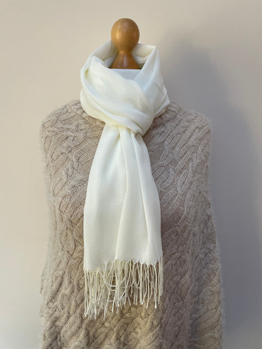 Spring and Autumn Cream Scarf