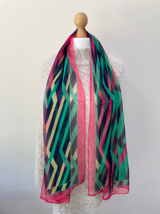 Chiffon Feel Print Scarf