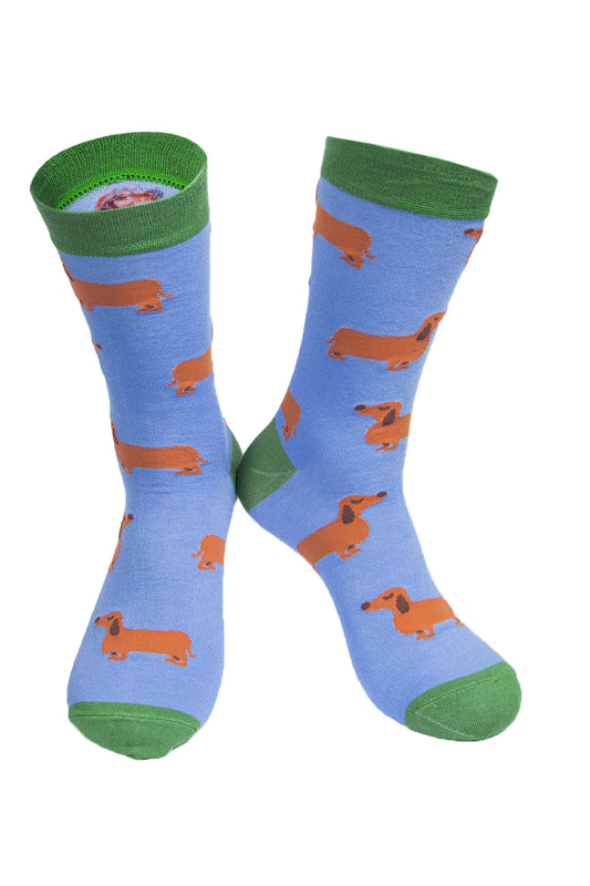 Mens Dog Bamboo Socks