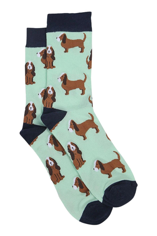 Mens Dog Bamboo Socks