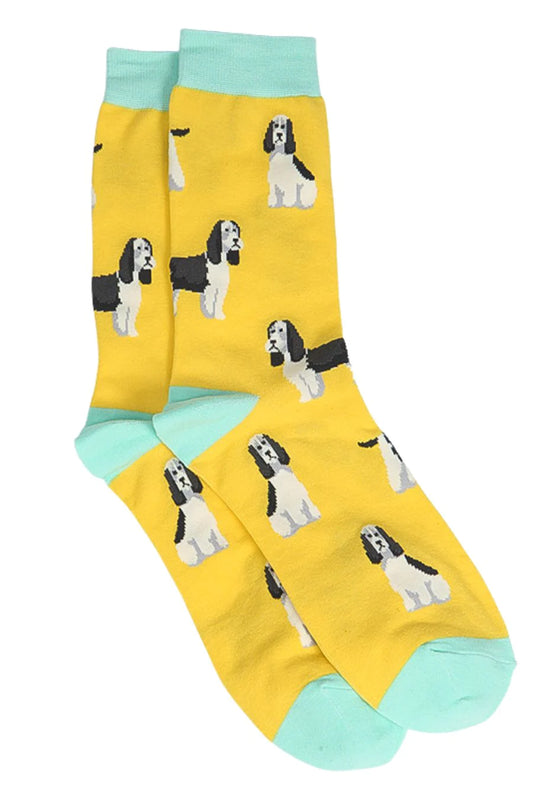 Mens Dog Bamboo Socks