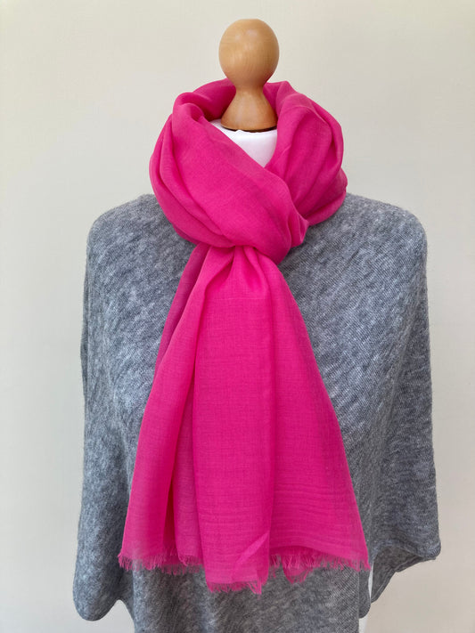 Winter Magenta Pink Scarf