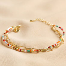 Load image into Gallery viewer, Rainbow Gold Layered Bracelet

