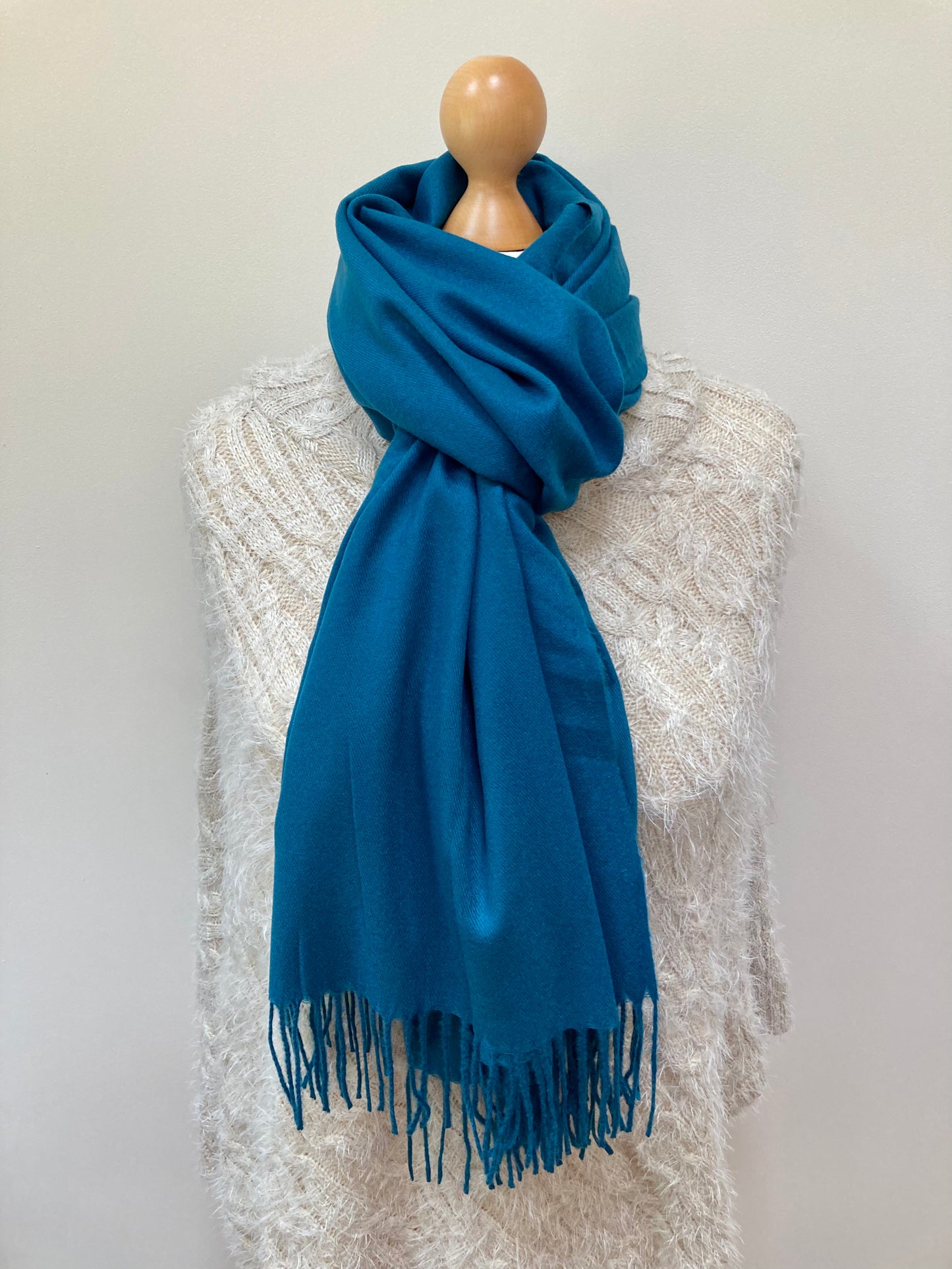 Autumn Teal Pashmina