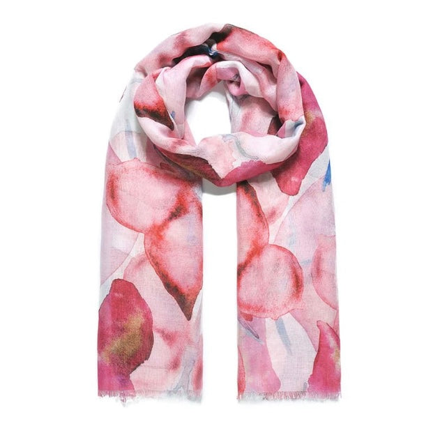 Summer Pink Butterfly Scarf